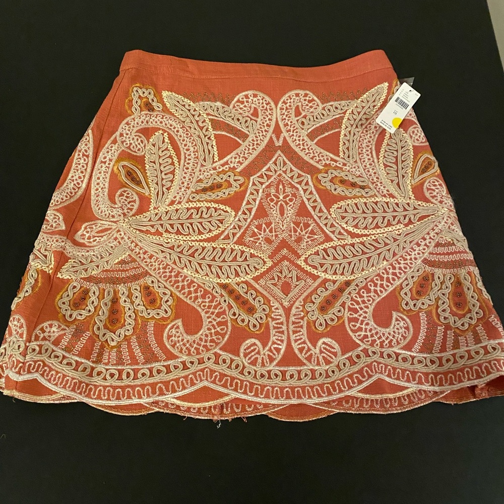 New Anthropologie Maeve Clotilde Mini Skirt Size 10